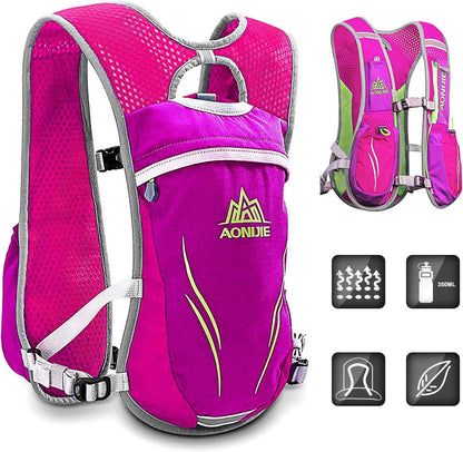 Hydration Pack Backpack,5.5L Running Hydration Vest Marathon Running Vest for Women and Men Lightweight Trail Running Backpack