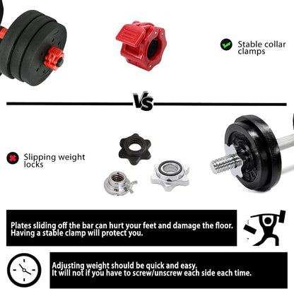 Adjustable Dumbbells Set - 33Lbs, 44Lbs, 66Lbs Weights with Barbell Connecting Rod - Weight Set for Home Gym