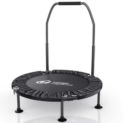 Folding Trampolines Fitness Indoor Exercise Workout Rebounder Sport Trampoline Handle Trampoline for Adults Jumping Training