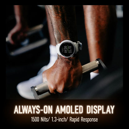 PACE Pro GPS Sport Watch, 1.3-Inch AMOLED Touchscreen, Fastest in Class Processor, 20 Days Battery Life, Navigation with Global Offline Maps, Sleep Tracking, Running, Cycling, Swimming (Gray)